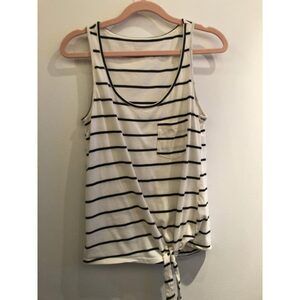 Ricki’s Striped White Tank Sz Sm